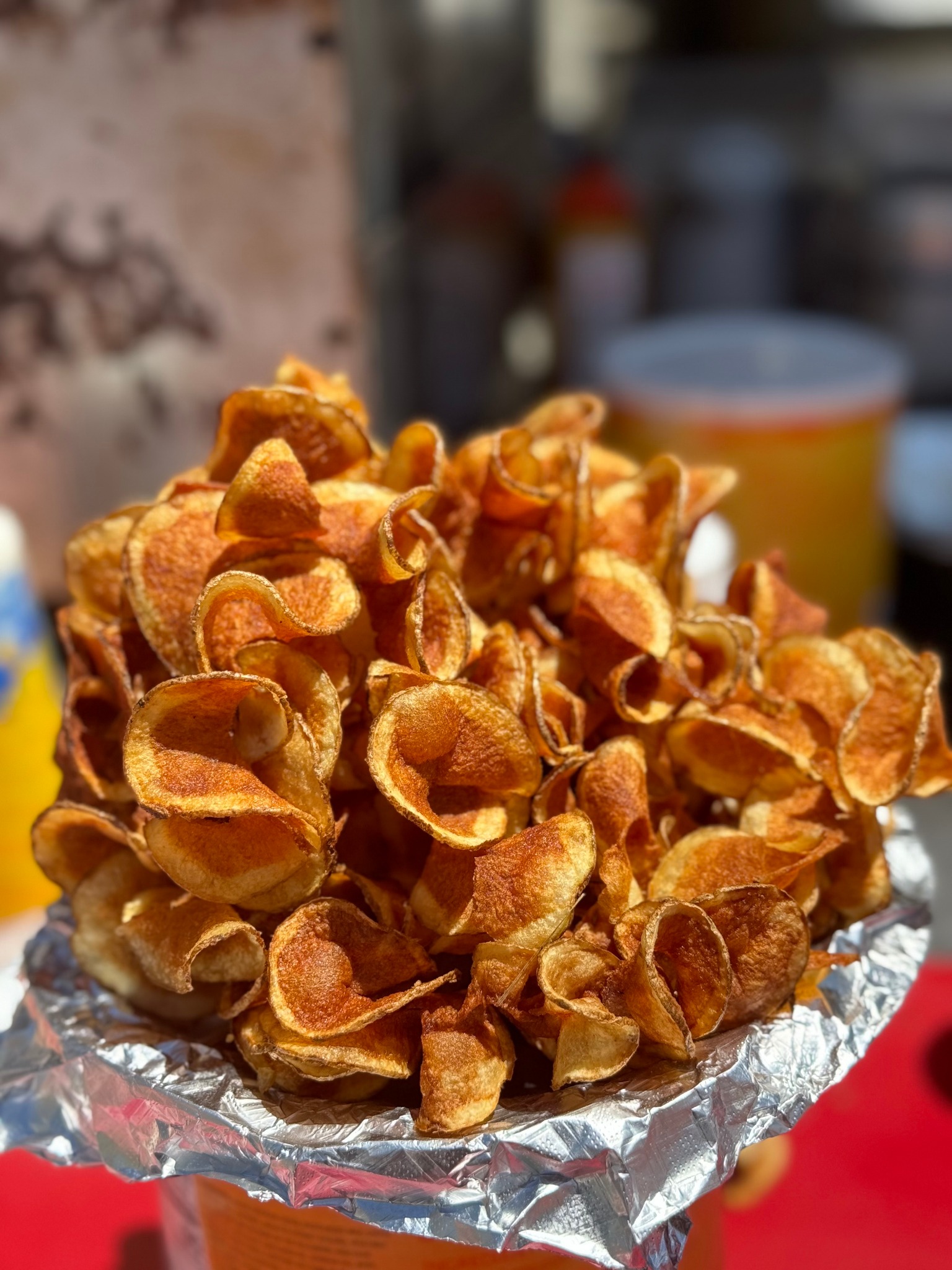 Fresh fried house chips